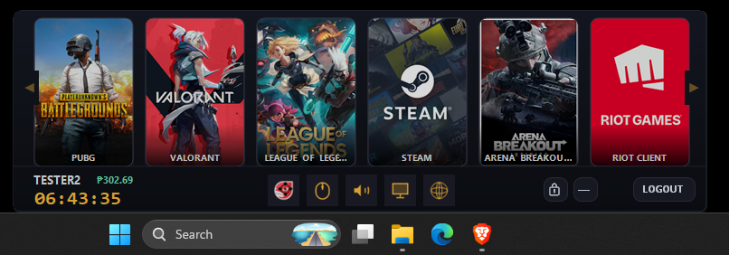 Desktop floating timer widget